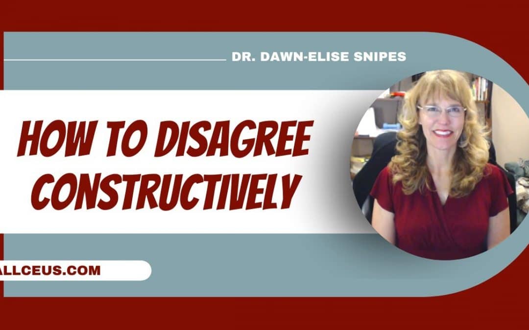 Constructive Disagreement and Conflict Resolution: Respecting Boundaries and Maintaining Composure