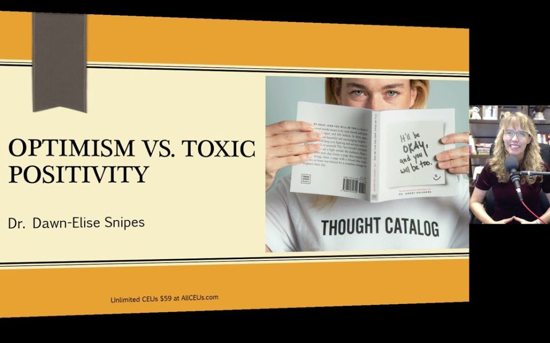 Optimism vs Toxic Positivity | Cognitive Behavioral Therapy Counseling Techniques