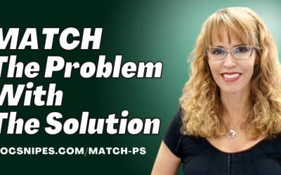 MATCH the Problem to the Solution | Cognitive Behavioral Therapy Tools